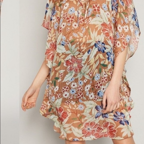 Floral Chiffon Cover Up/Dress - Picture 10 of 12